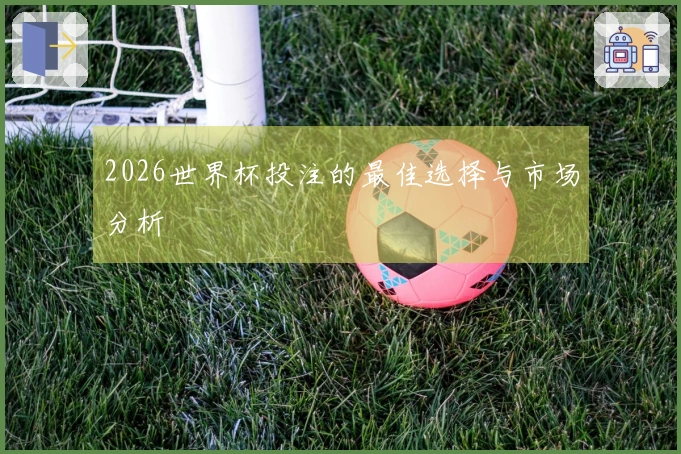 2026世界杯投注的最佳选择与市场分析